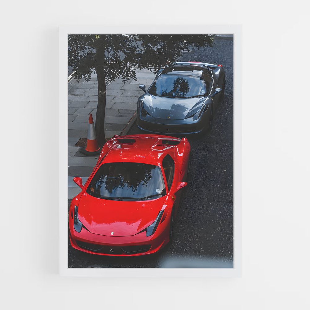 Poster italia Rouge – affiche Ferrari (vue 3)